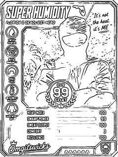 Super Humidity coloring page