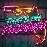 That's On Florida! podcast logo — neon gator sign