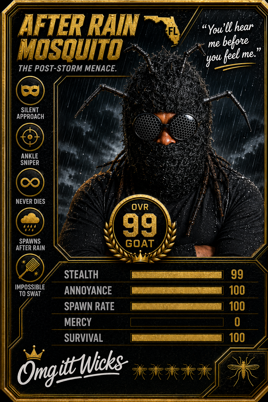 After Rain Mosquito trading card