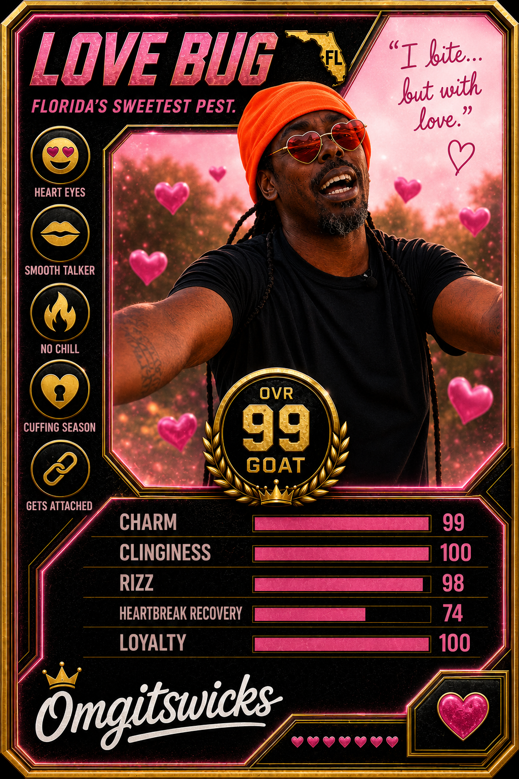 Love Bug trading card